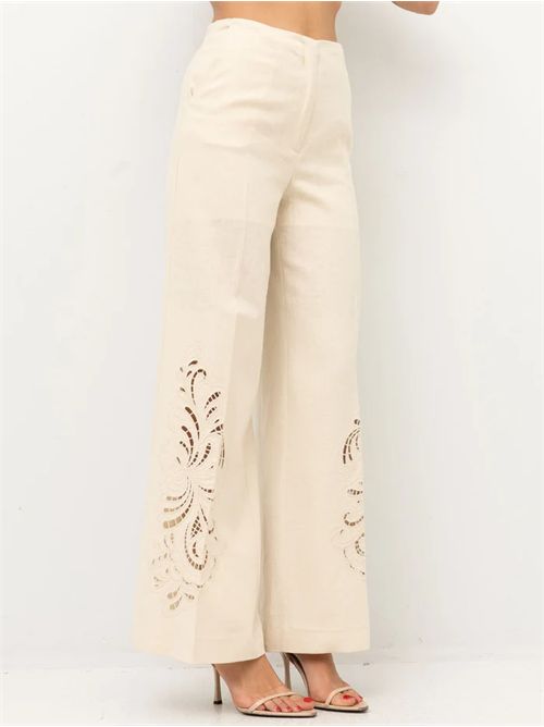 Pantalone in misto lino TWINSET | TP2165/00059